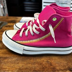 Converse Kids Fuchsia High-Top Sneakers
